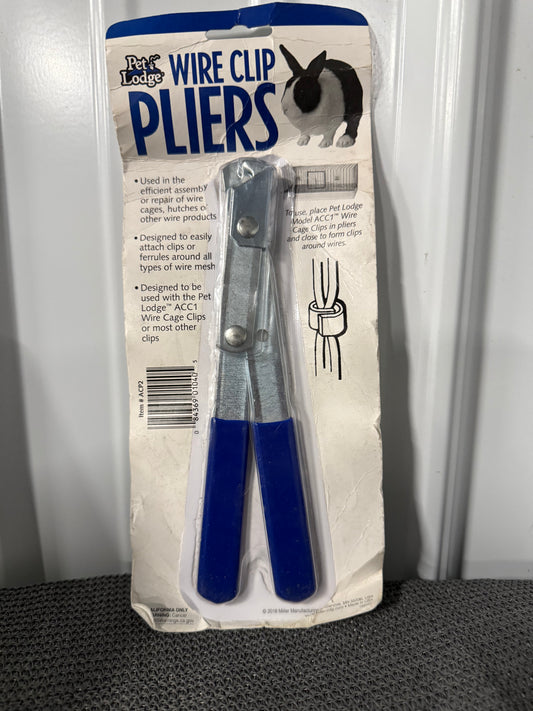 Pet Lodge® Wire Clip Pliers | Specialty Pliers Designed for Ferrule Type Wire Clips | Wire Cage Clip Pliers