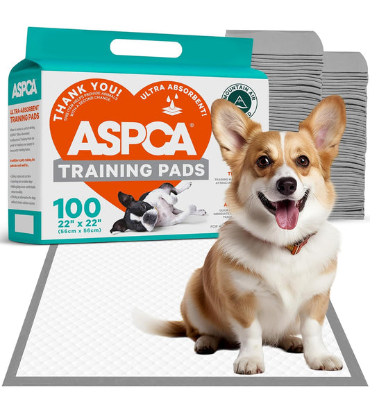 ASPCA Training Pads- 22”x22”, 50ct, Mountain Air Scented