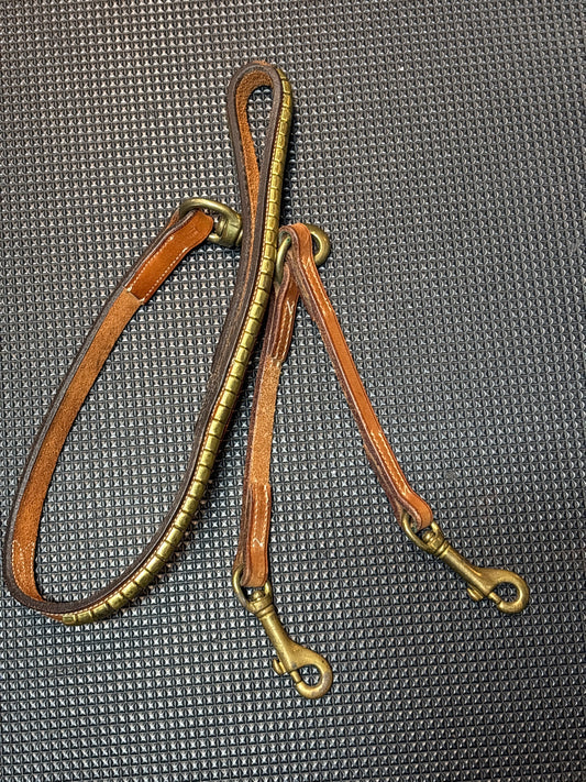 Leather 3ft Leash w/ Coupler