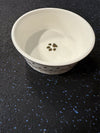 Fido's Diner Pet Bowl in White/Gold- Assorted Sizes