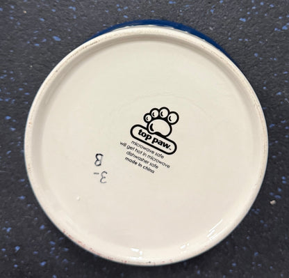 VINTAGE Top Paw "Hungry" Bowl- 2 Cup