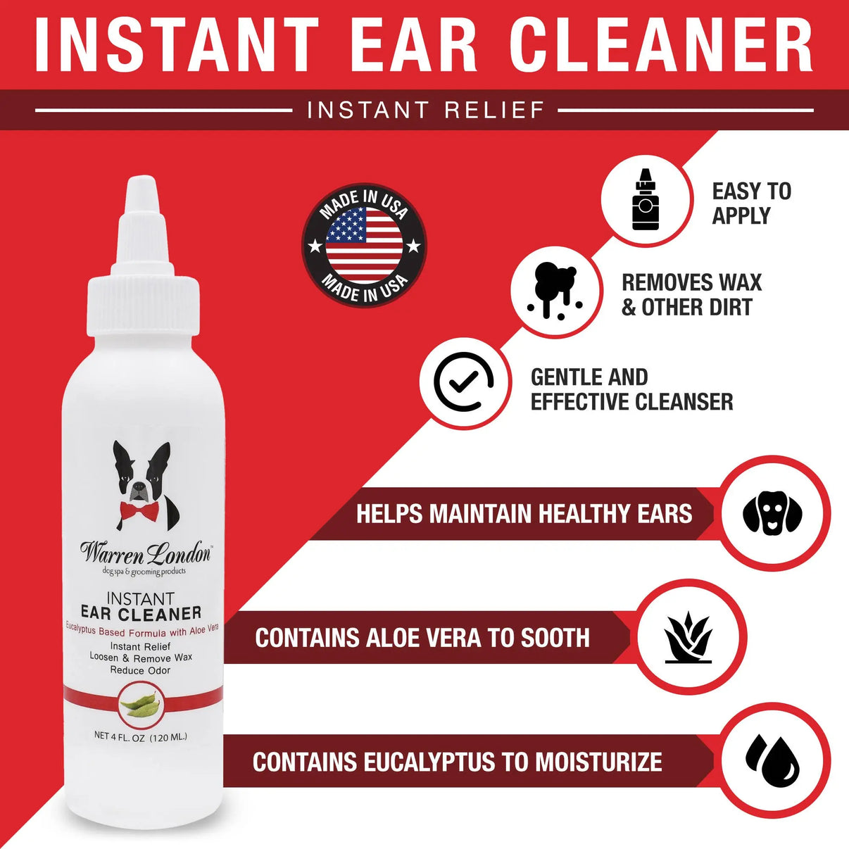 Instant Ear Cleaner Warren London Dog Products