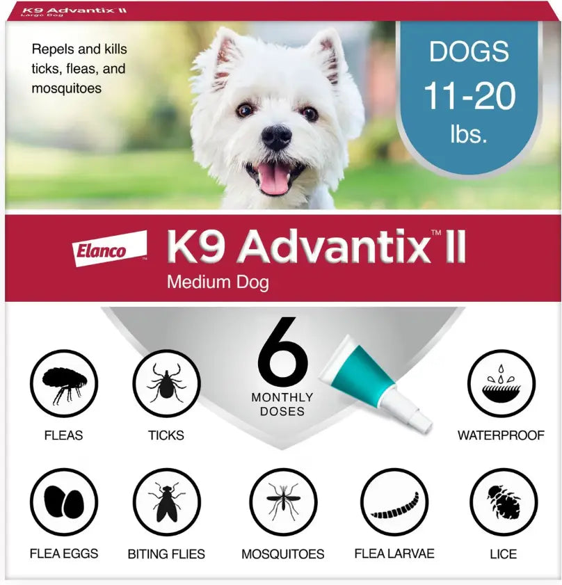 K9 Advantix II (for Dogs 11- 20lbs) Indiana Pet Supply