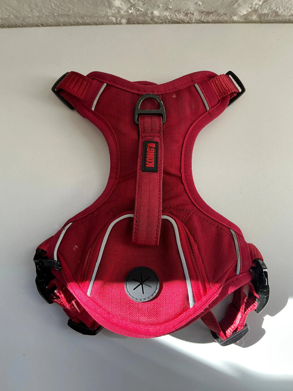 KONG Ultra Durable Waste Bag Harness (Small, Red) Indiana Pet Supply