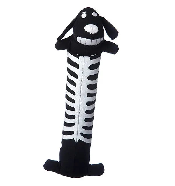 Multipet Halloween Loofa Skeleton Dog Toy 12" Indiana Pet Supply