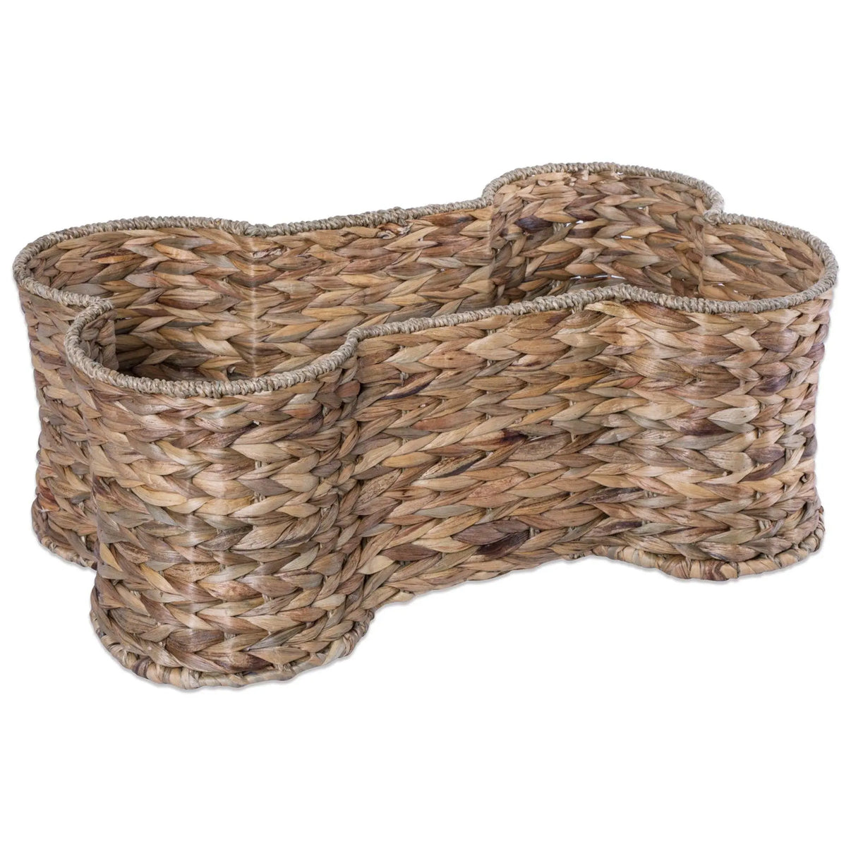 Natural Hyacinth Bone Pet Basket Large 24X15X9 Bone Dry