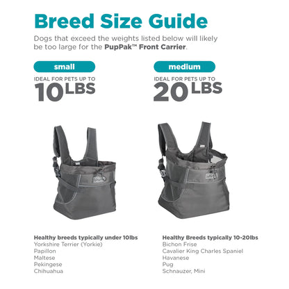 Outward Hound PupPak Dog Front Carrier Grey