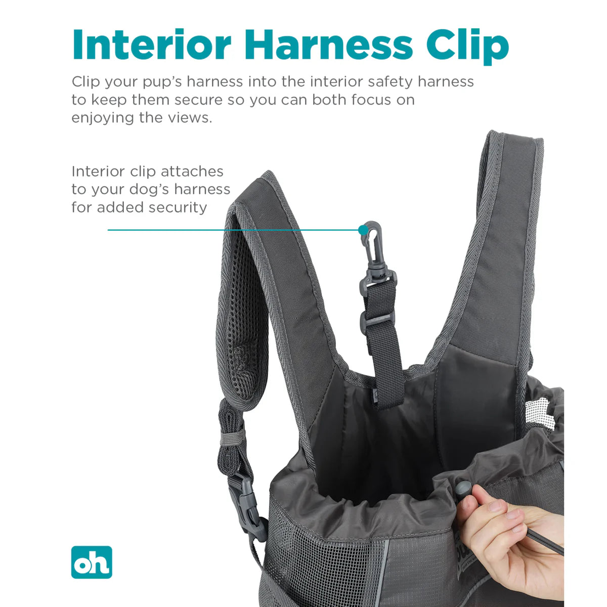 Outward Hound PupPak Dog Front Carrier Grey
