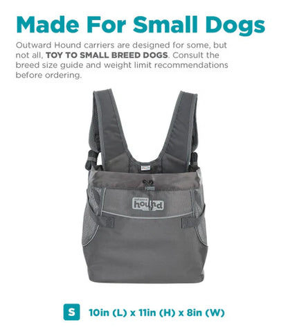 Outward Hound PupPak Dog Front Carrier Grey