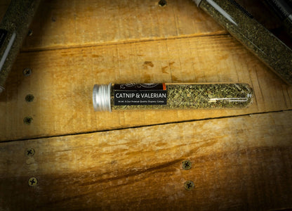 Organic Catnip & Valerian Blend Tube SHADY CAT SOCIAL CLUB