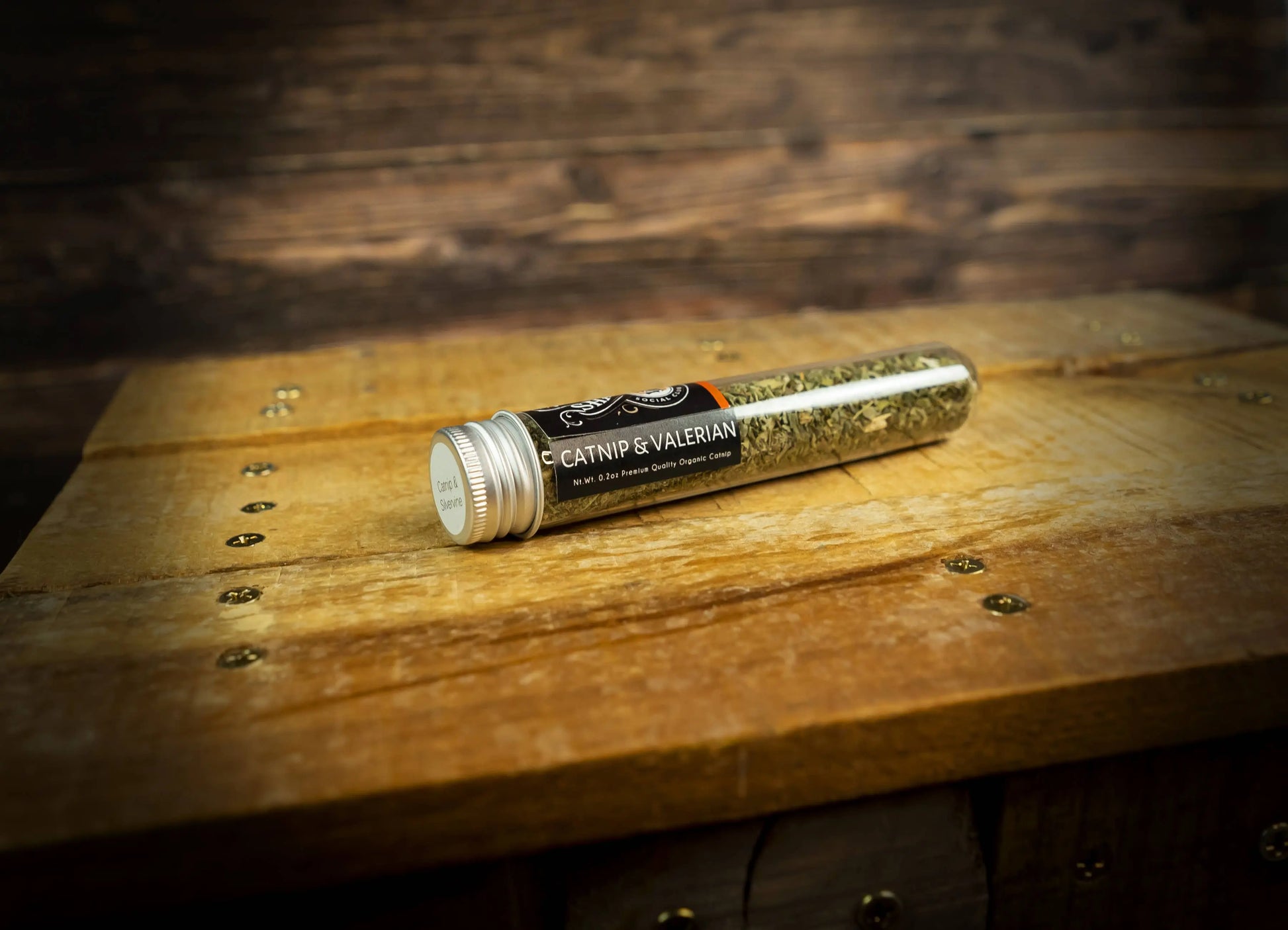 Organic Catnip & Valerian Blend Tube SHADY CAT SOCIAL CLUB