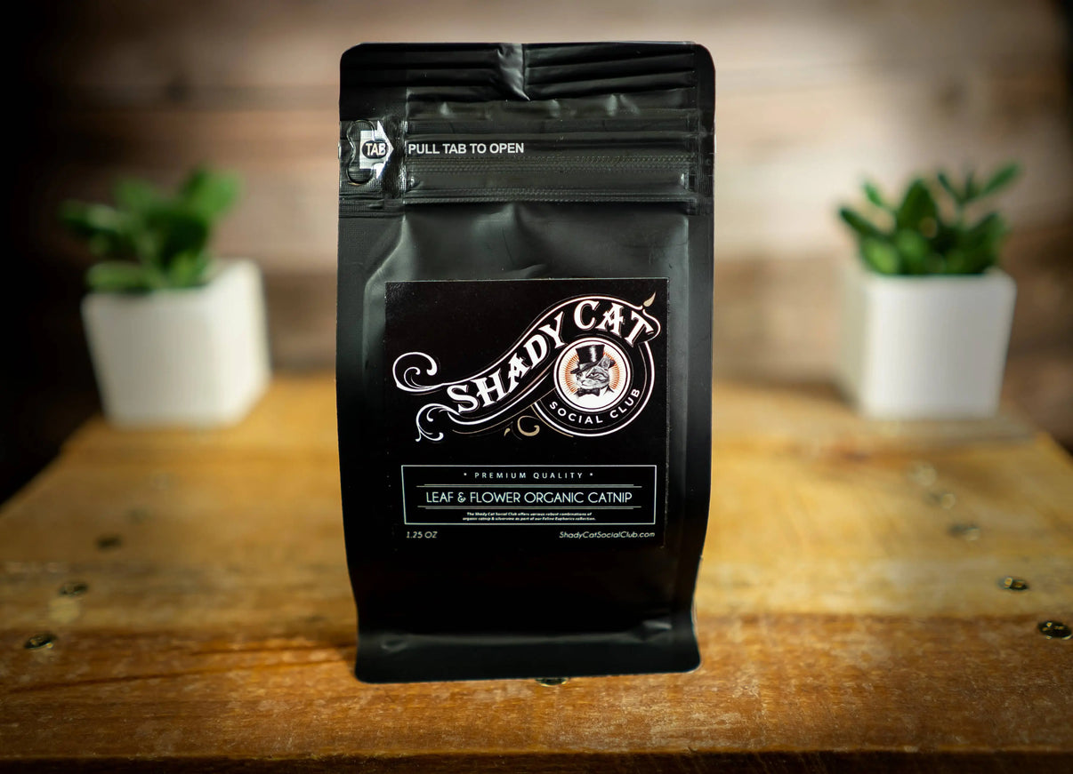 Organic Leaf & Flower Catnip Bag SHADY CAT SOCIAL CLUB