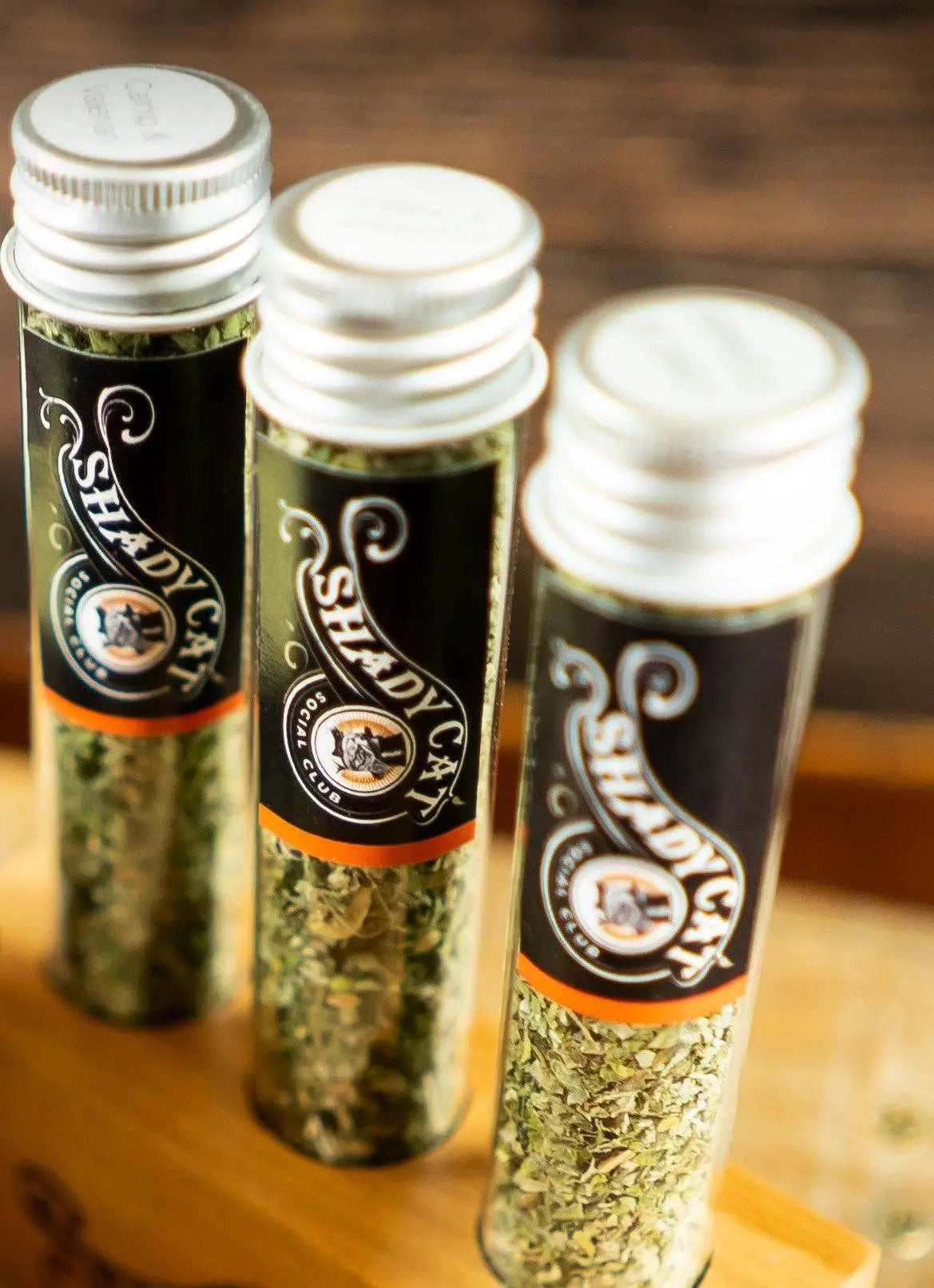 Organic Leaf & Flower Catnip Tube SHADY CAT SOCIAL CLUB