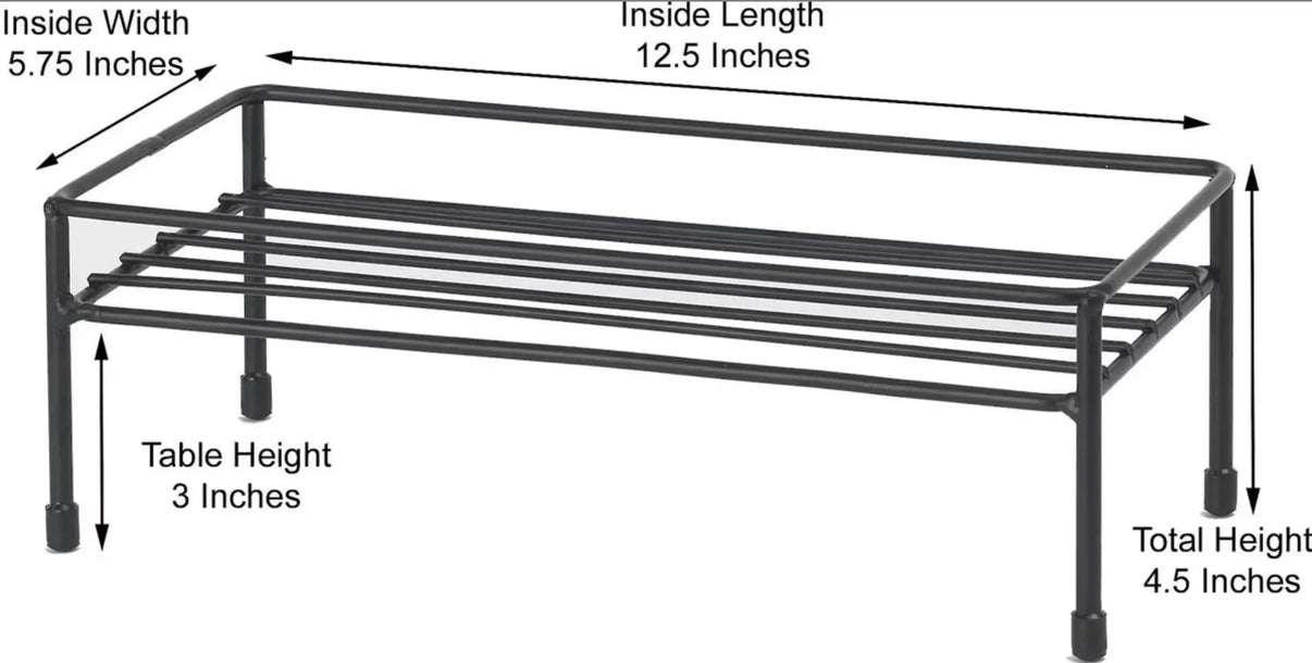 PetRageous Designs- Set The Table Non-Skid Pet Bowl Wire Stand, Small Indiana Pet Supply