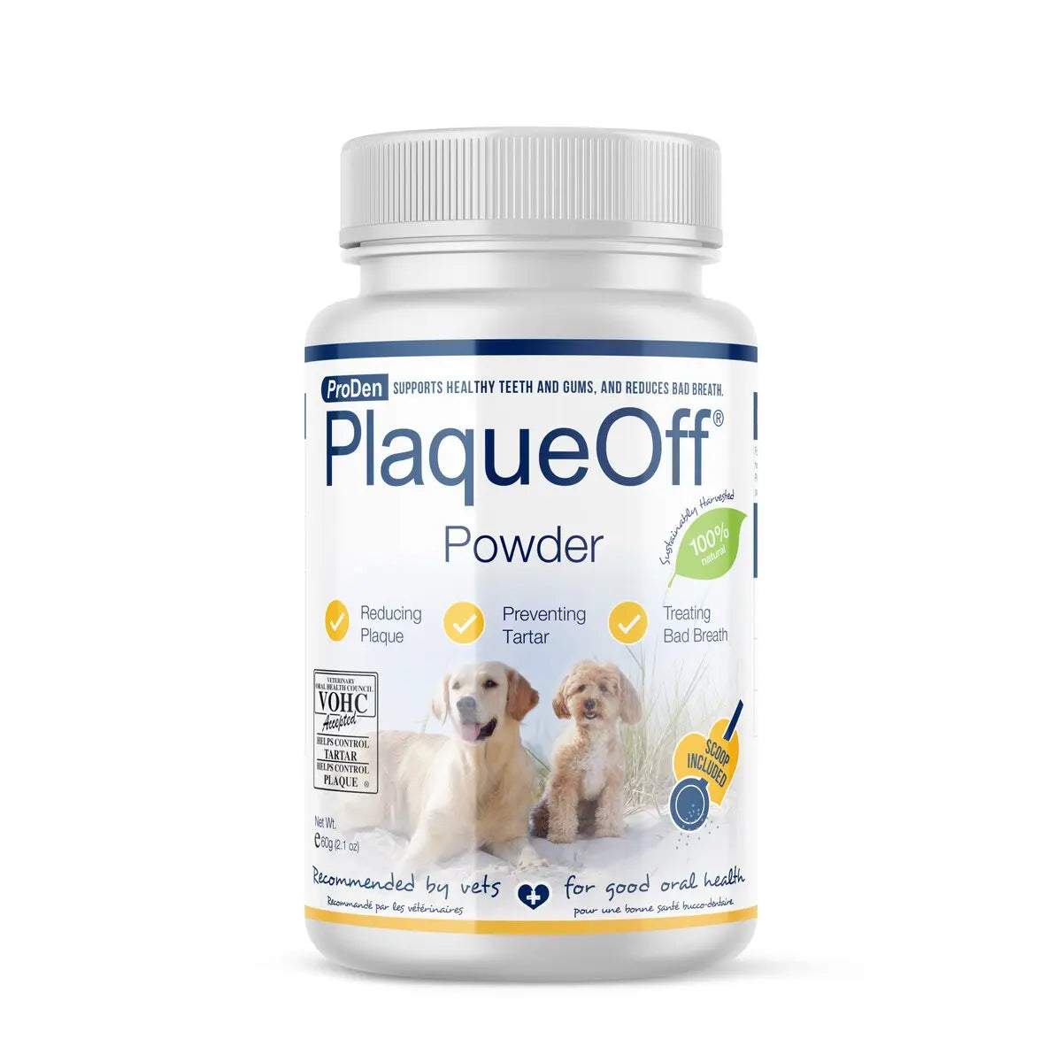 PlaqueOff Powder 60 Gram Bottle Indiana Pet Supply