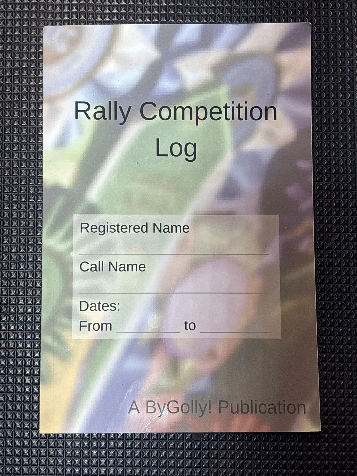 Rally Competition Log Book Indiana Pet Supply