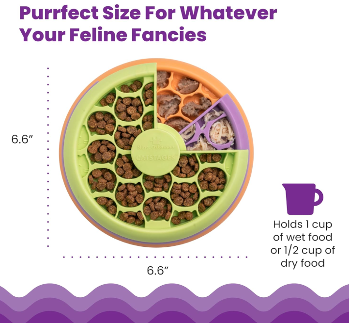 Catstages Kitty Lickin' Layers Multilayered Cat Fun Feeder Cat Treat Puzzle