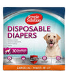 Simple Solution Disposable Female Diapers -30 Count Indiana Pet Supply