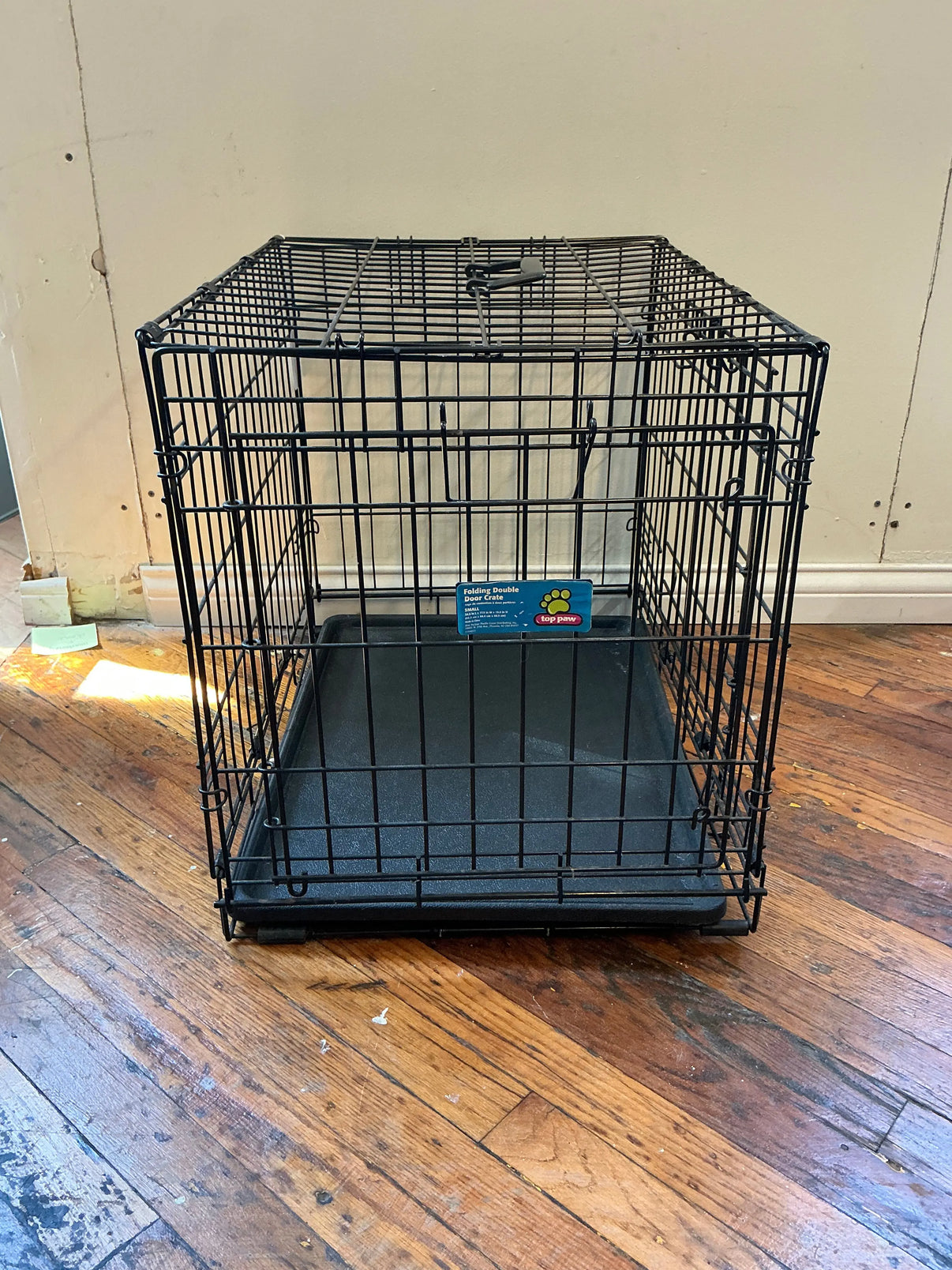 Top Paw Wire Kennel w/ Tray -Small - 24 1/2x 17 1/2 x 19 1/2 Indiana Pet Supply