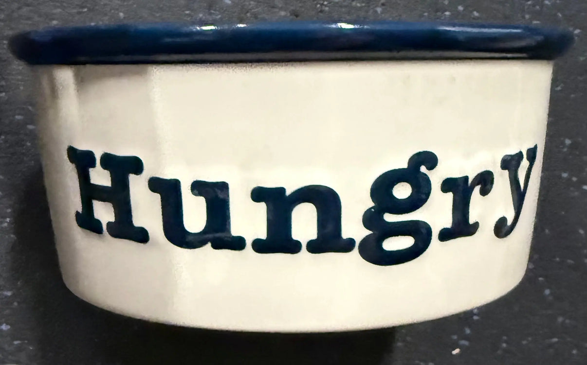 VINTAGE Top Paw "Hungry" Bowl- 2 Cup Indiana Pet Supply