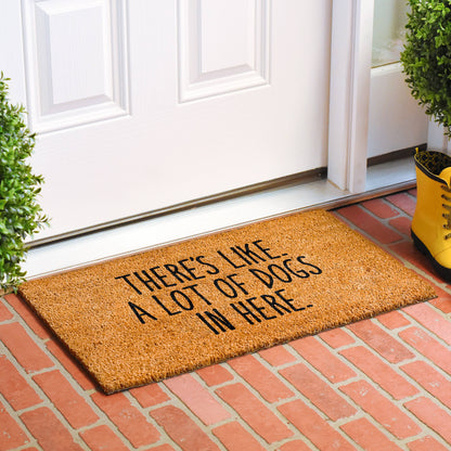 There's like a lot of dogs here Pet Doormat