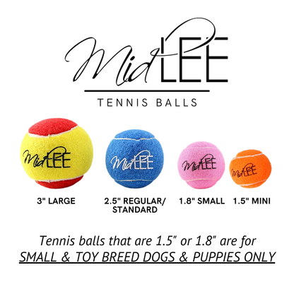 Midlee Orange/Black Regular Dog Halloween Tennis Balls