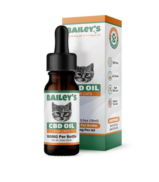 Bailey’s Calming CBD Oil for Cats, 15 ml