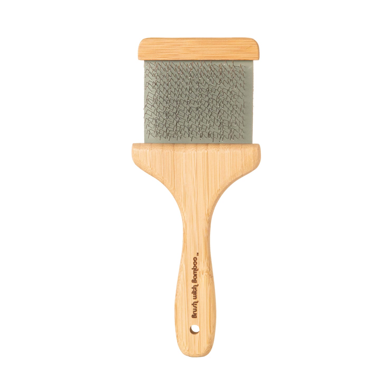 Bamboo Flexible Slicker Pet Brush