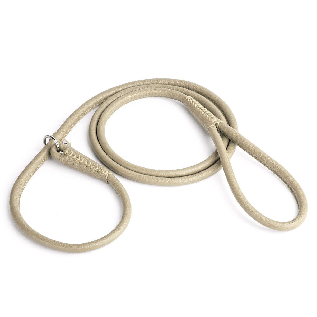 Soft Leather Round Slip Lead