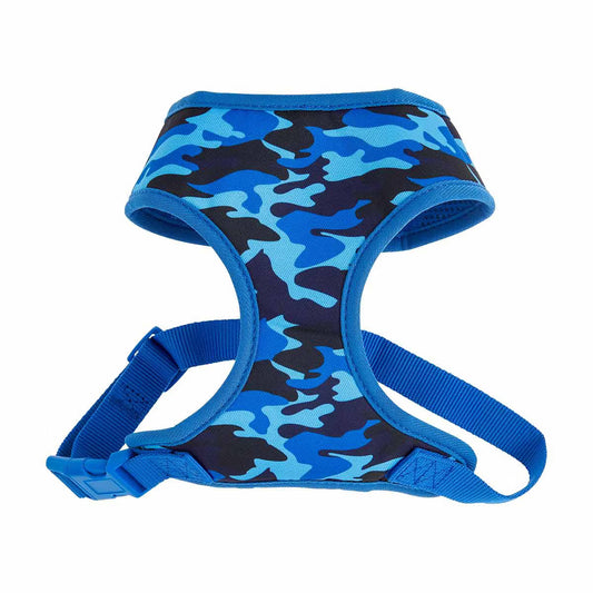 Blue Camo Dog Harness Size Small/Medium