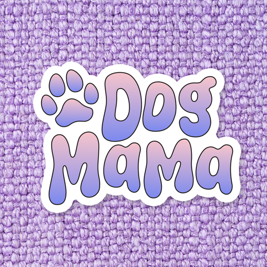 Dog Mama Waterproof Vinyl Sticker