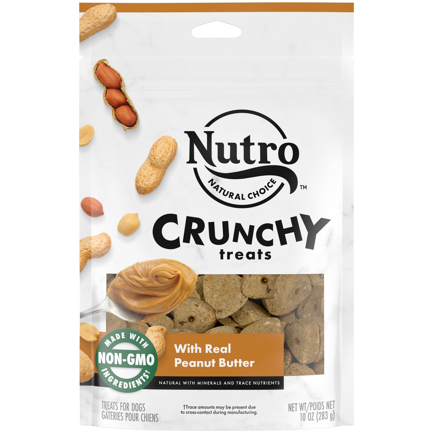 Nutro Products Crunchy Dog Treats Peanut Butter 10 oz